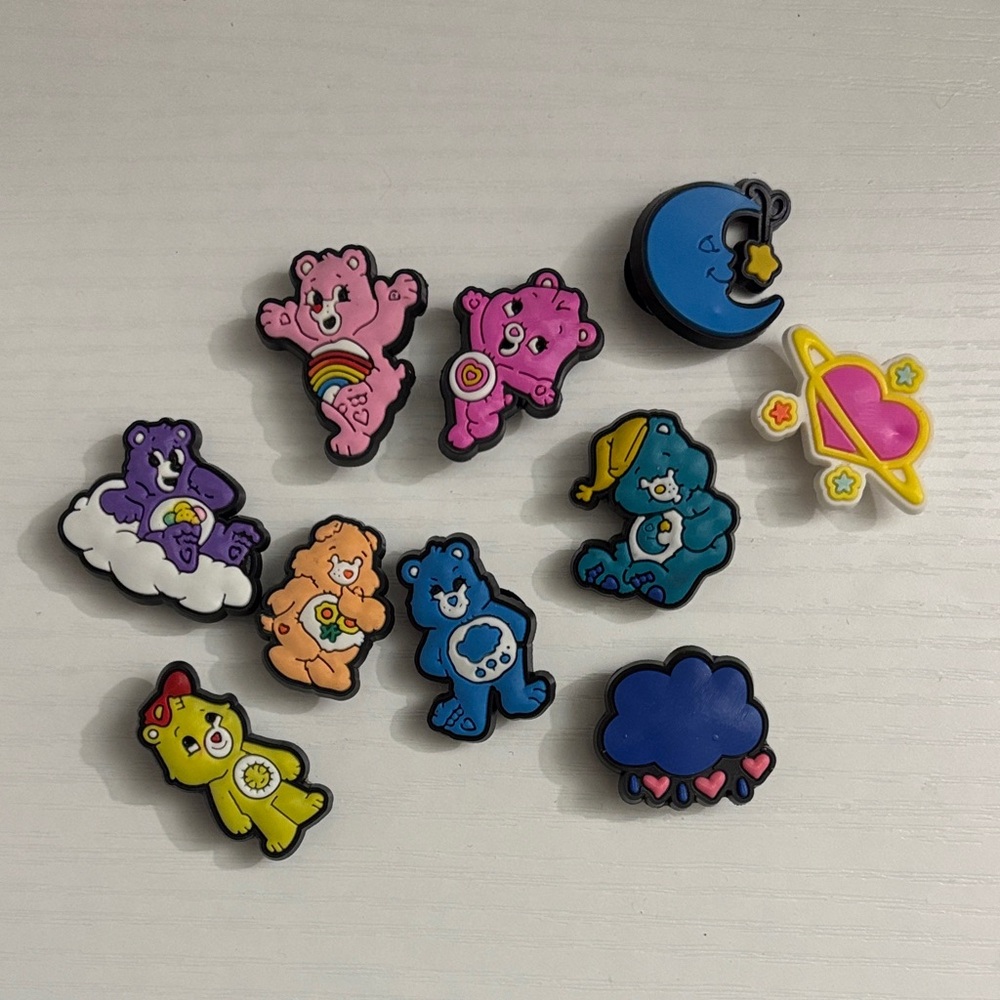 Care Bears Colorful Shoe Charms Set